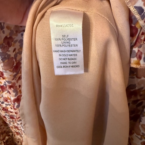 Karlie Floral Long Sleeve Floral Medium Dress - Picture 3 of 6